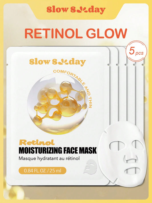 SLOWSUNDAY™ Retinol Moisturizing Face Mask 5 Pack