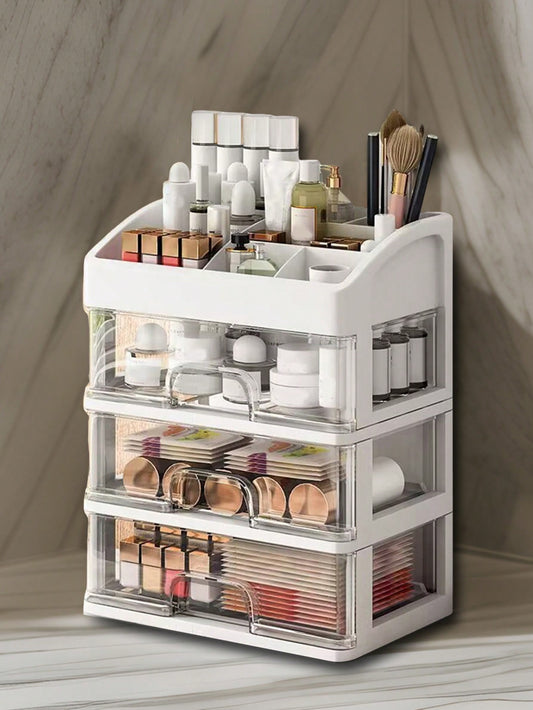 1 Cosmetic Storage Box, Multi-Layer Drawer, Skin Care Product Transparent Shelf, Lipstick Facial Mask Storage